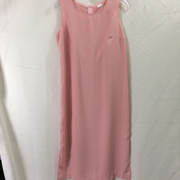 BFA Classics USA Pink 2 Pc Dress Jacket Set Sz 8 Shoulder Pads 80s/90s Modest - Picture 2 of 7